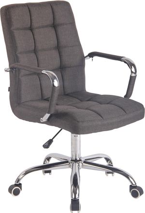 Clp Silla De Oficina Deli En Tela Gris Oscuro