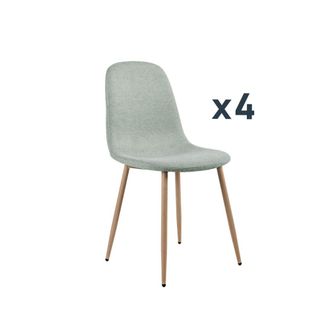 Klast Packs 4 sillas tela menta 43 cm x 87 cm cm