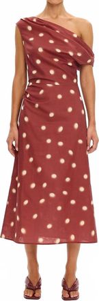 Kivari Saro Midi Dress In Brick