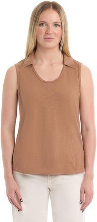 Wilt Polo Shell Top in Raw Umber at Nordstrom, Size X-Small