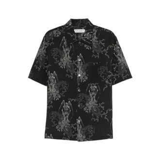 Our Legacy Short Sleeve Shirts, male, Black, Size: 2XL Short Sleeve Shirt