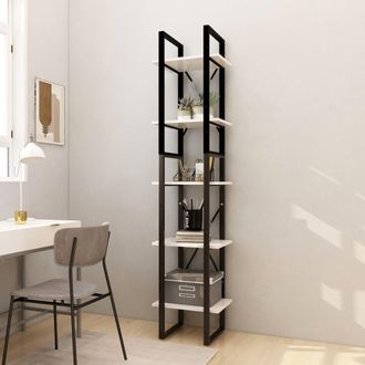 vidaXL Estanter&iacute;a Librer&iacute;a 5 Niveles Madera De Pino Blanco 40x30x175cm Vidaxl