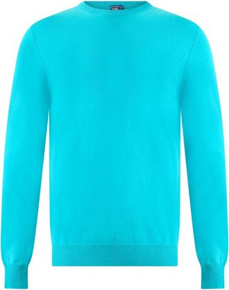 Fedeli Maglione in Cashmere - - Knitwear - Uomo - Blu - M