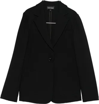 Emporio Armani Interlock Jersey Blazer-Donna