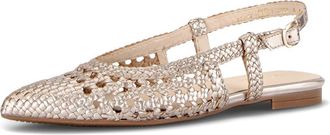 Gabor Pointed Toe Slingback Flat in Puder at Nordstrom, Size 5.5Us