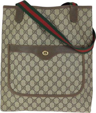 Gucci Gg Supreme Tote Shoulder Bag (Authentic Pre-Loved)