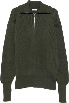 Rier Maglione Utility con mezza zip - - Knitwear - Uomo - Verde - M