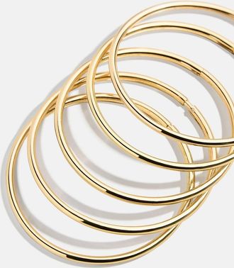 BaubleBar Womens Alexia Bangle Set In Gold