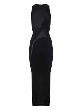 Wolford sheer panel maxi dress - women - Polyamide/Spandex/Elastane - S - Black