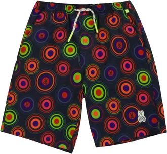 Psycho Bunny Costume da bagno Andrew con cerchi - Blu