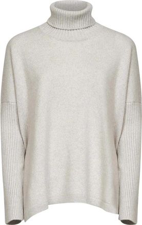 Blanca Vita Gebreide coltrui - Dames - Coltruien - Beige - M - Wol - Truien & Vesten