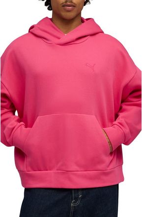 Puma Boxy Essentials Hoodie in Puma Pink at Nordstrom, Size Xx-Large