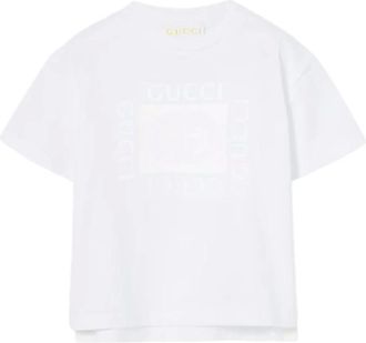 Gucci T-Shirts, male, White, Size: 2 Y Baby cotton T-shirt with print