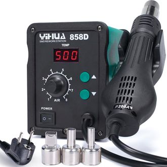 OEM Estaci&oacute;n De Soldadura De Aire Caliente 858d De 700 W Para Soldadura Y Desoldadura Smd Con Control De Temperatura Pid, Funci&oacute;n De Arranque/parada Autom