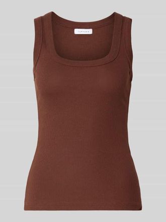 Topshop Tanktop in Ripp-Optik Modell HONEY in Schoko, Gr&ouml;&szlig;e XS
