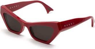 Marni Zelaryth Red 8AF Mens Sunglasses Red Size 58