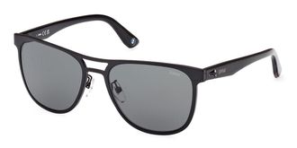 BMW BW0042-H Polarized 02R Mens Sunglasses Black Size 56