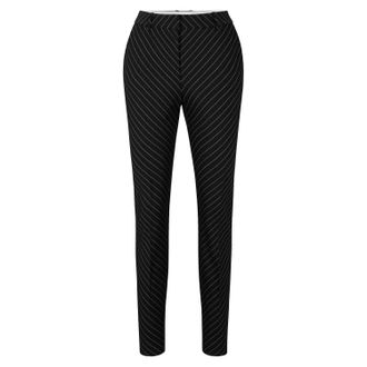 HUGO BOSS Dames/Dames Tamata Pinstripe Sigarettenbroek (Zwart)