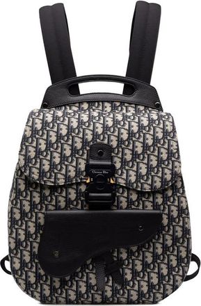 Dior Pre-owned Dior Oblique Canvas Saddle Backpack Unisex MZYES6KGWMA0T9L0