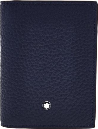 Montblanc Midnight Blue Grain Leather Card Holder