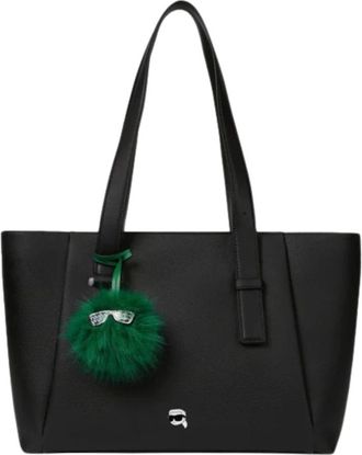 Karl Lagerfeld Borsa Tote Ikon Pebble - - Bags - Donna - Nero - ONE SIZE