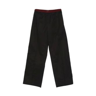 Plan C Straight Trousers - female - PLAN C - Straight Trousers - Black - L - Trousers