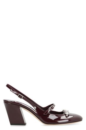 Jimmy Choo London Belinda Patent Leather Slingback Pumps