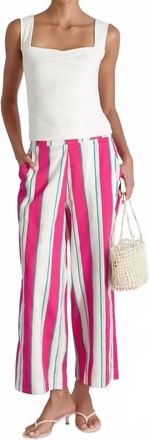 French Connection Alexis Pop Havana Crop Pants In Multicolor