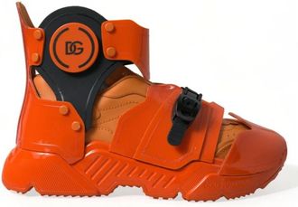 Dolce & Gabbana Sneakers - Heren - Sneakers - Oranje - 39 EU - Leer - Schoenen