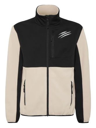 Plein Sport Fleece jack met rits - Beige