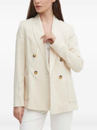 Benetton double-breasted blazer - Neutrals