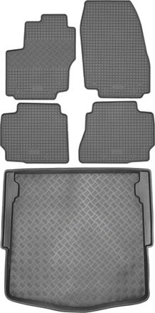OEM Juego De Alfombrillas De Goma Para Coche Y Alfombrilla Para Maletero Para Ford Mondeo Iv Sed&aacute;n (2007-2014)