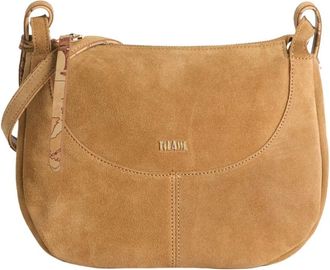 Alviero Martini 1A Classe Tribal Leather Bandoliera - Dames - Schoudertassen - Bruin - ONE Size - Katoen - Tassen