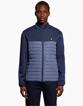 Lyle & Scott Mens Lyle & Scott True Indigo Sports Fleece Hybrid Jacket - Navy - Size: Regular/36