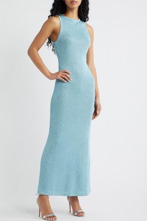 Princess Polly Tourista Sleeveless Knit Maxi Dress in Blue at Nordstrom, Size 12