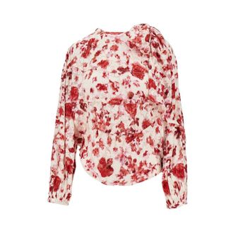 Isabel Marant Printed silk Firma blouse Woman 36