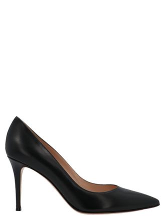 Gianvito Rossi Black Pointed Toe Pumps