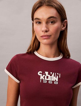 Calvin Klein 1968 Logo Graphic Baby Tee