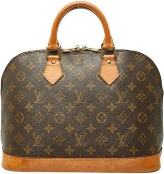 Louis Vuitton Pre-owned Alma Handbag - Dames - Vintage Handtas - Bruin - ONE Size - Leer - Vintage