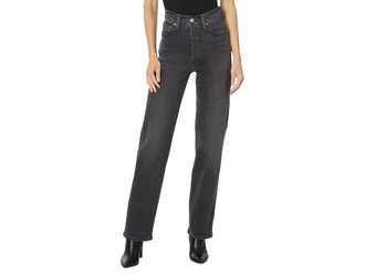 Levi's Ribcage Full Length Womens Jeans Say No Go : 30 32, Cotton/Denim/Elastane