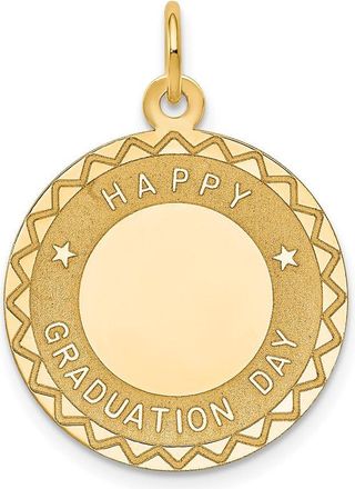 Diamond2Deal 14k Yellow Gold HAPPY GRADUATION DAY Charm