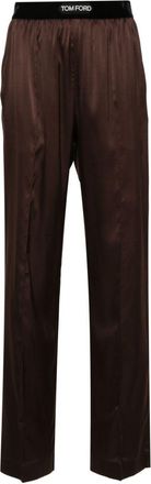 Tom Ford Straight-Leg Pajama Bottoms - Womens - Silk/Polyamide/Elastane