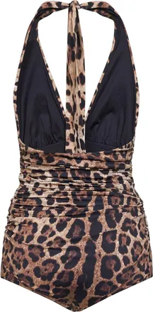 Dolce & Gabbana Womens One-Piece Swimsuit Multicolour Polyamide Swimwear Sea Clothing