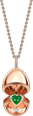 Fabergé 18kt gold Essence Heart Surprise Locket multi-stone pendant - Pink