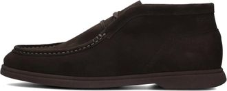 HUGO BOSS Schoenen, Heren, Bruin, 42 EU, Su&egrave;de, Bruine Su&egrave;de Enkellaarzen voor Heren