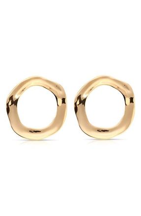 Ettika Open Circle Drop Earrings in Gold at Nordstrom