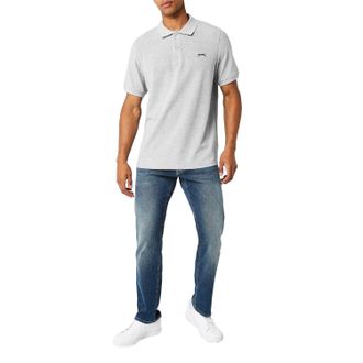Slazenger Heren Geborduurd Logo Poloshirt (Grijze Mergel)