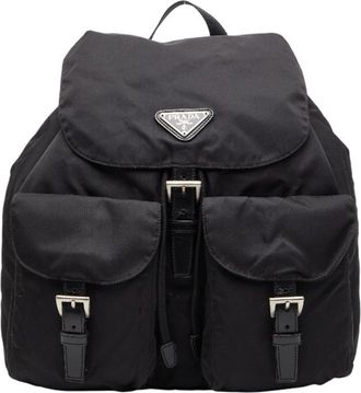 Prada Black Nylon Backpack (Pre-Owned)