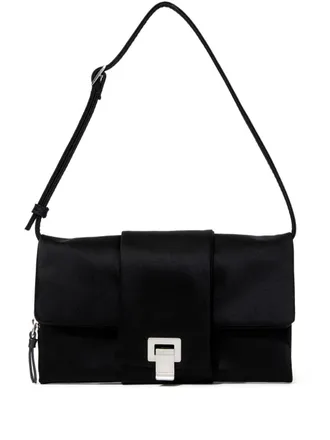 Proenza Schouler Flip silk-satin shoulder bag - women - Silk/Lamb Skin - OS - Black
