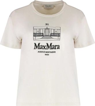 Max Mara Mujer, Camisetas, Blanco, Talla: M